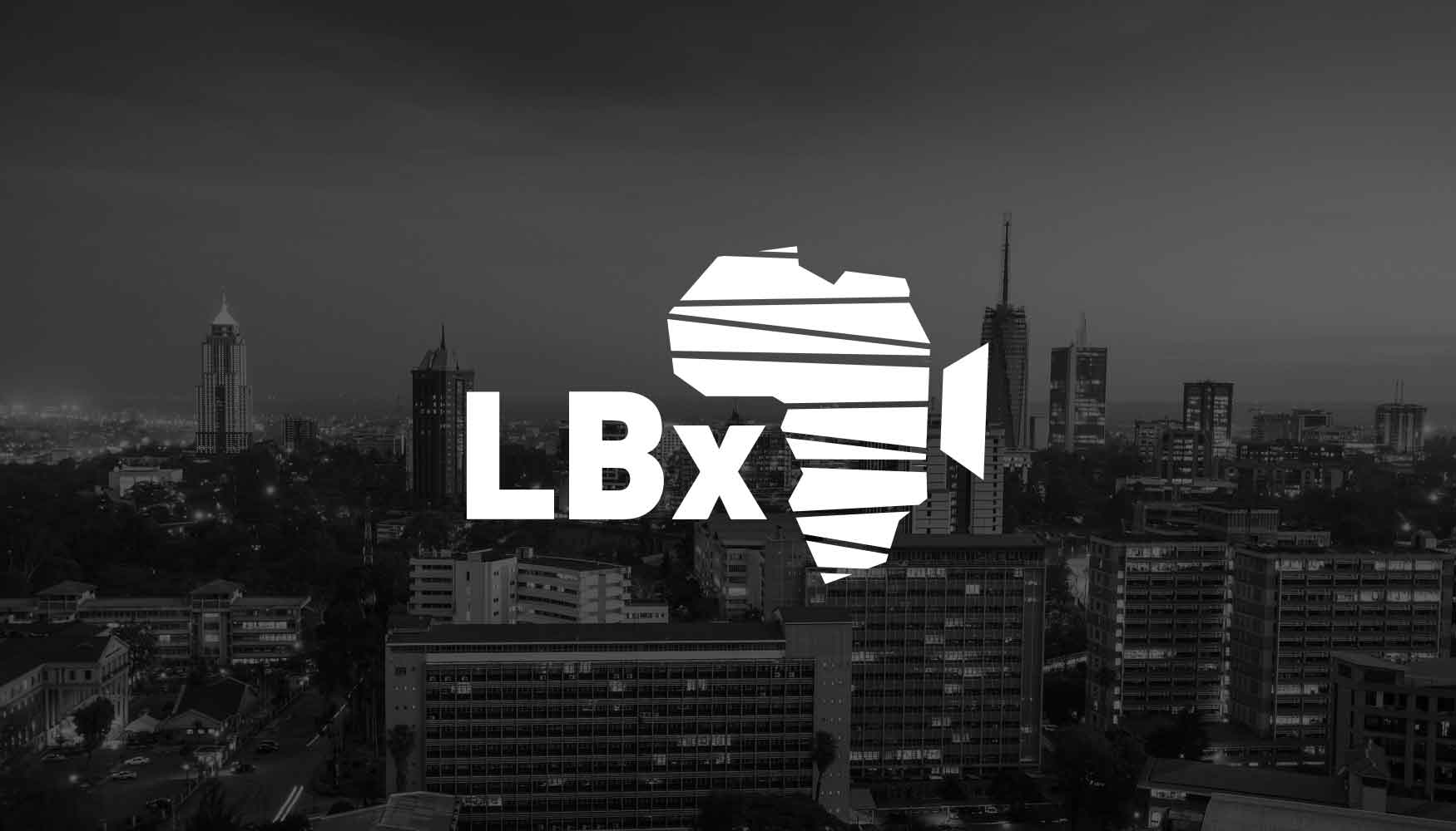 LBx Africa Logo Design black bg