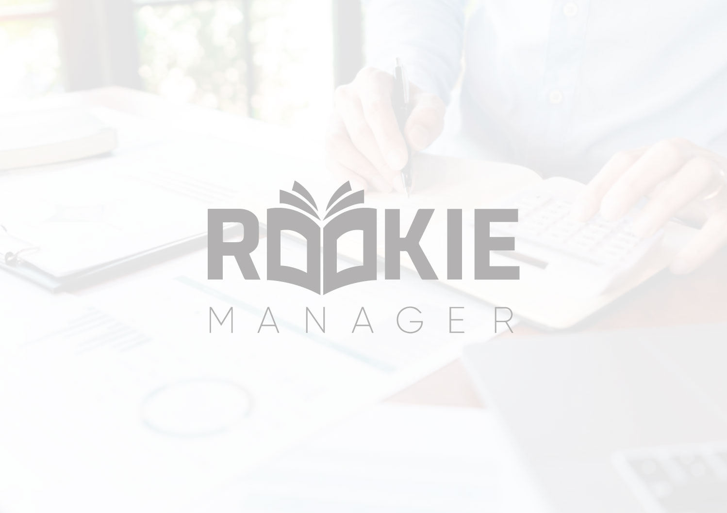 Rookie Manager Magazine Logo Design faded