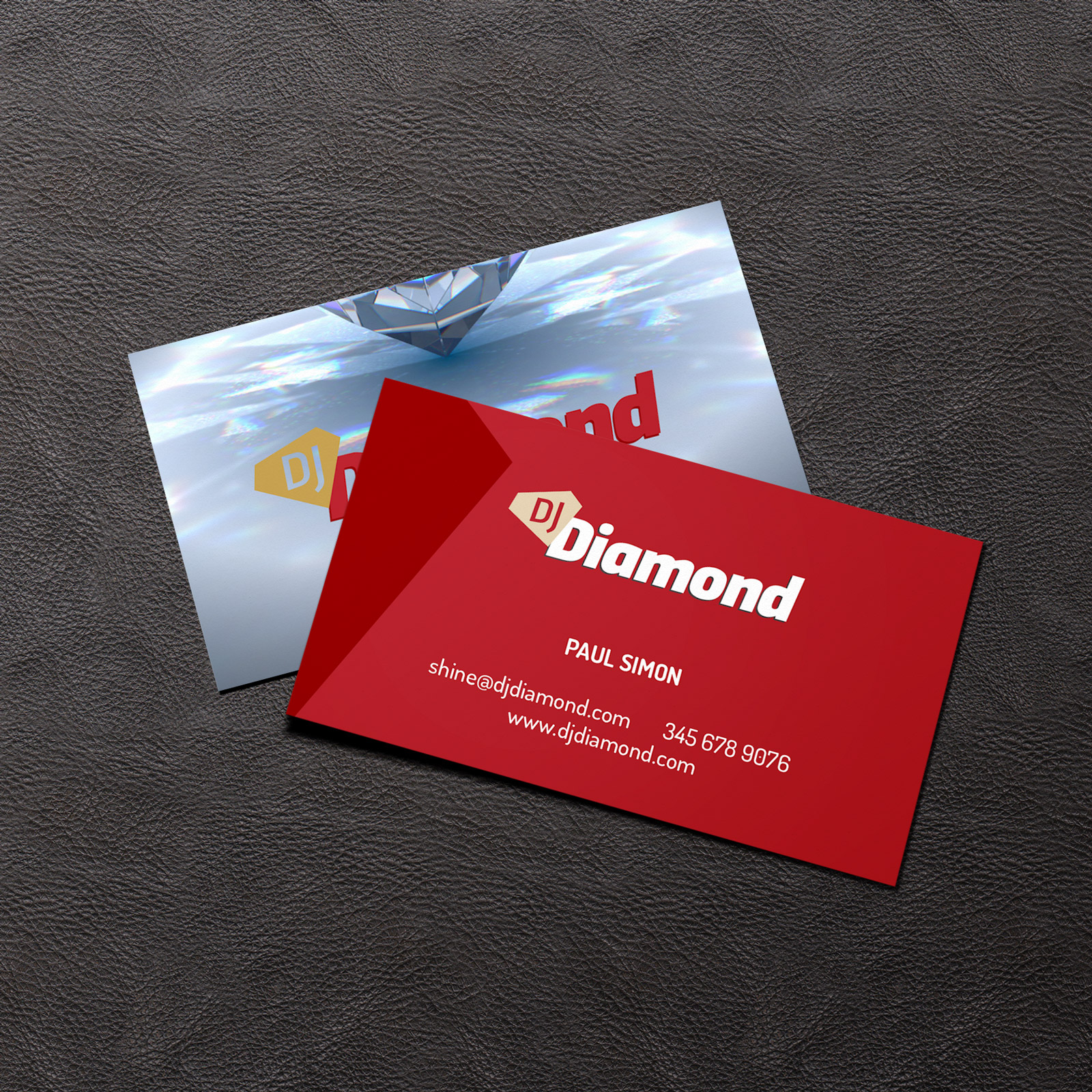 professional DJ logo design business cards