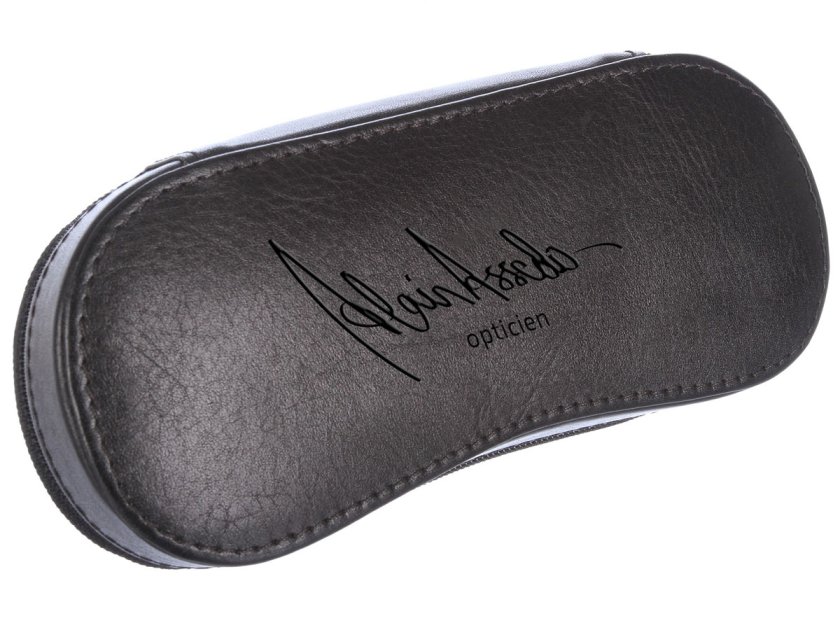 Alain Assedo Opticien Logo Design glasses case