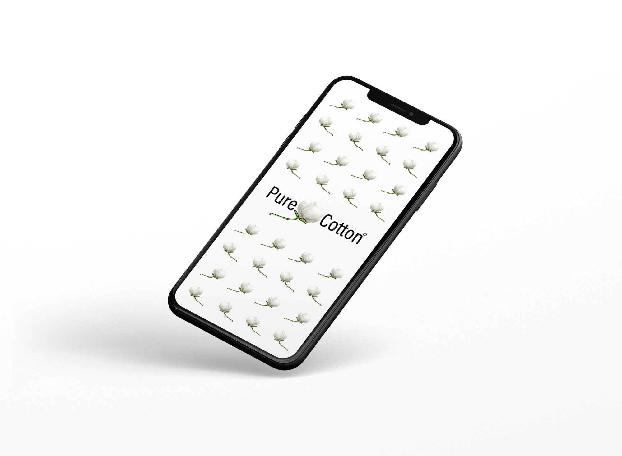 Pure Cotton Logo Design mobile ui/ux