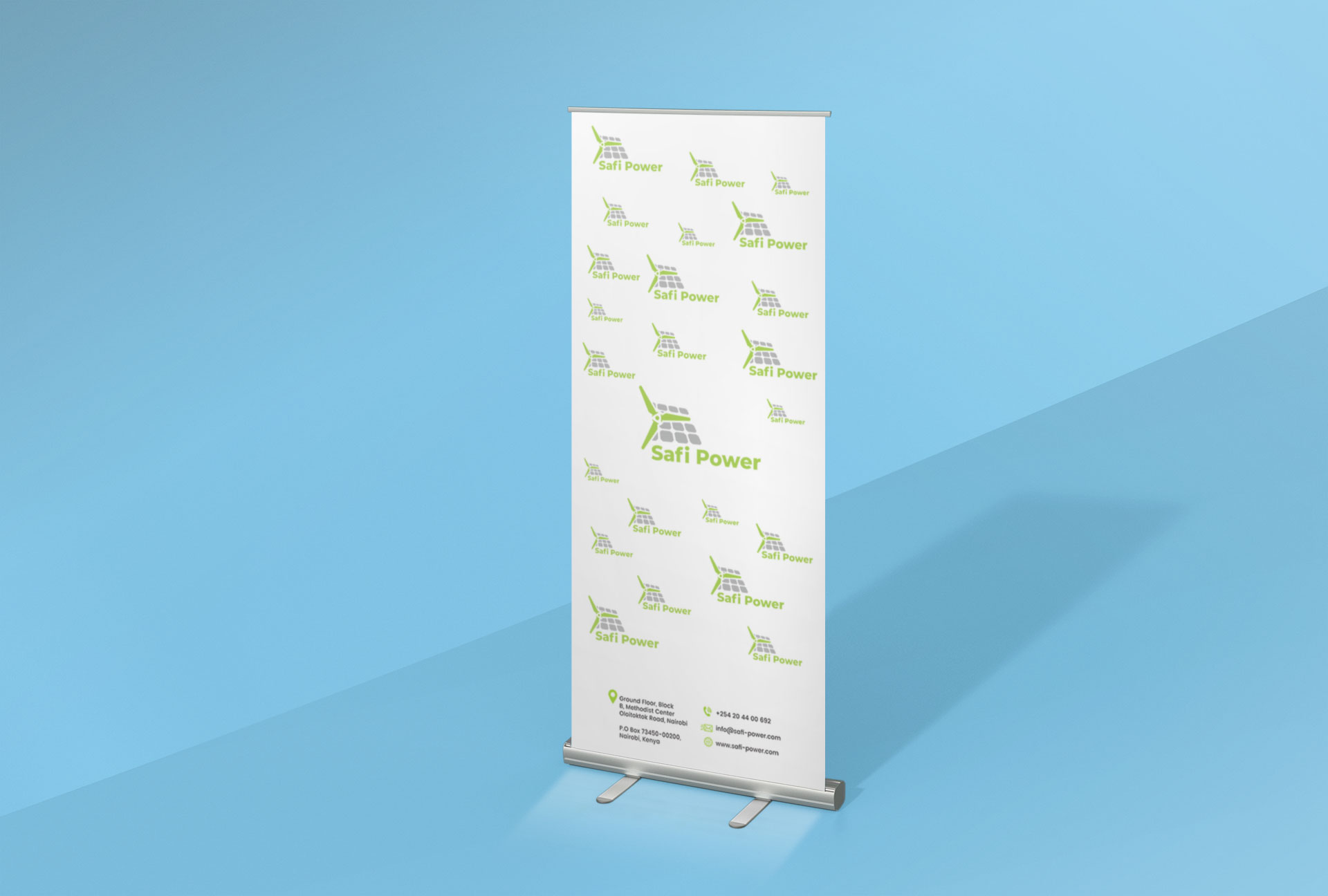 Safi Power roll up banner