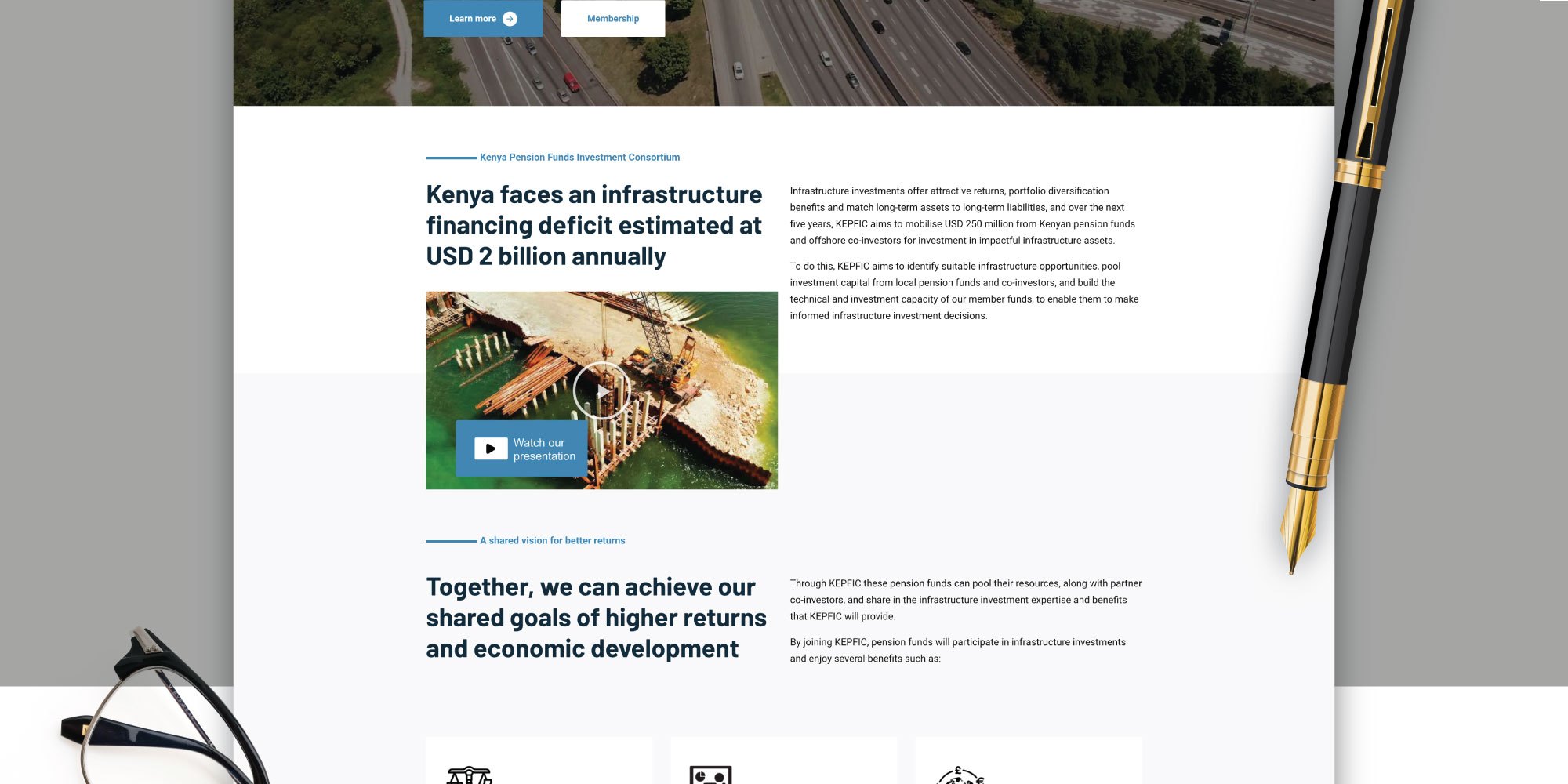 Kepfic website design section 4